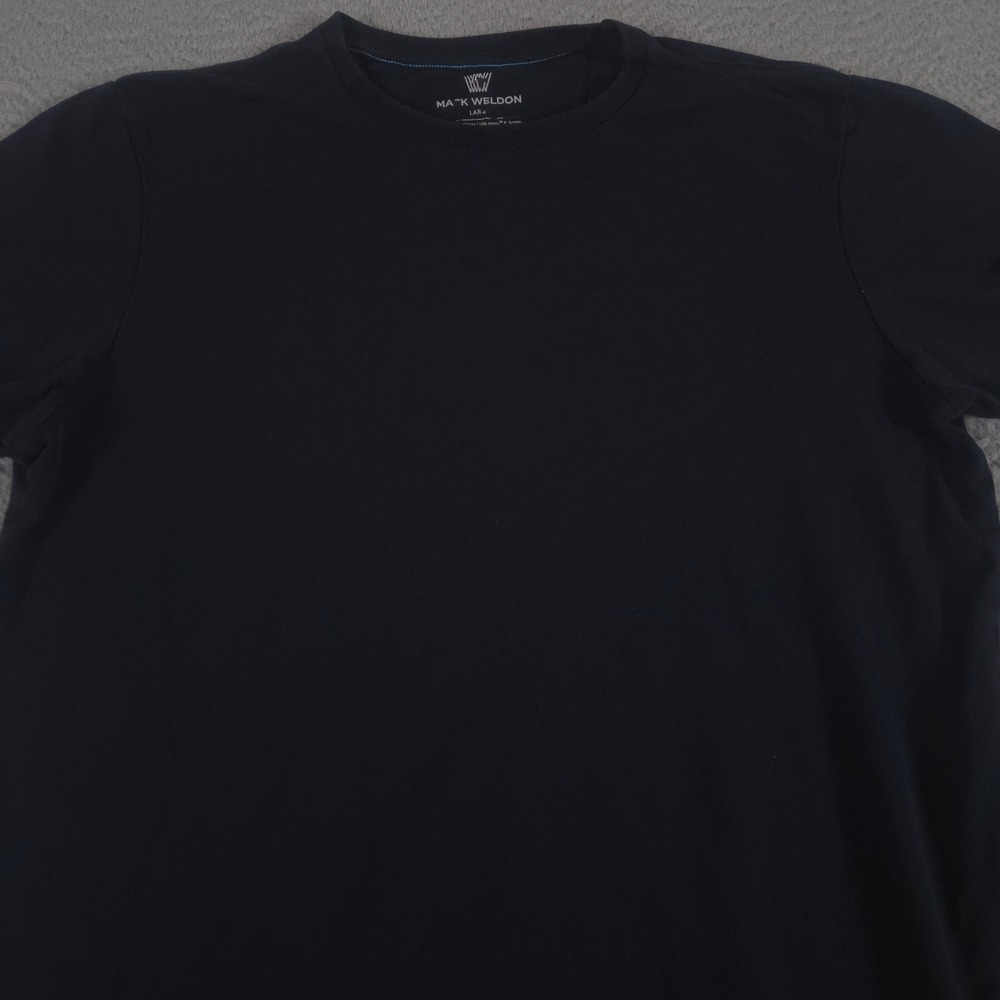 Mack Weldon Shirt Mens Large Black Pima Cotton Ionic+ Antimicrobial Tee Top